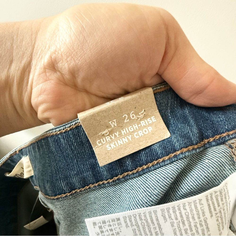 NWT Madewell Curvy High-Rise Skinny Crop Jeans Size 26 Style‎ #MC507 - Picture 9 of 9